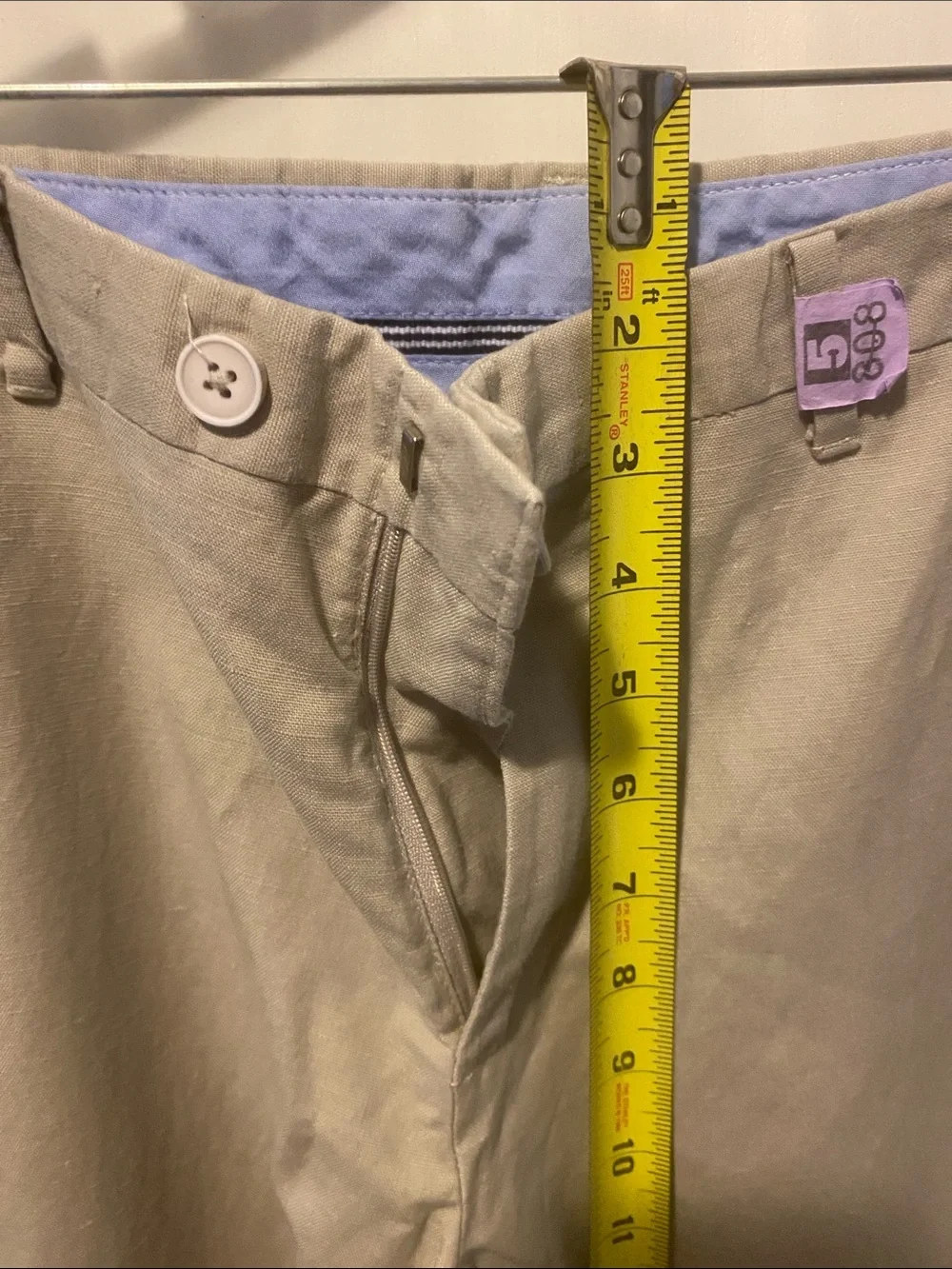 Nautica Boys Khaki Tan Straight-Leg Casual Pants